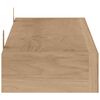 vidaXL Prateleiras de parede 2 pcs 90x15x4 cm madeira de teca maci&ccedil;a