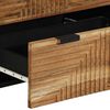 vidaXL Buffet 3 pcs Castanho 60 x 33 x 75 cm Madeira de ac&aacute;cia maci&ccedil;a