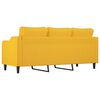 vidaXL Sof&aacute; de 3 lugares 180 cm tecido amarelo-claro