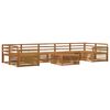 vidaXL Conjunto de Sof&aacute;s para Exterior 8 pcs Natural