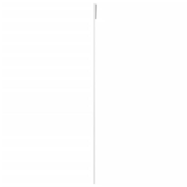 vidaXL Porta deslizante em vidro ESG e alumínio 90x205 cm branco