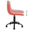 vidaXL Cadeira de jantar girat&oacute;ria veludo rosa