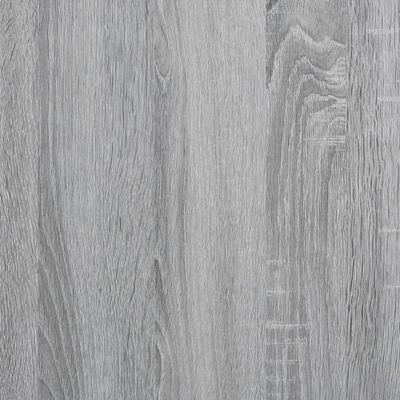 vidaXL Estante 79x30x180 cm derivados de madeira e metal cinza sonoma