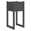 vidaXL Vaso/floreira 40x40x81 cm pinho maci&ccedil;o cinzento