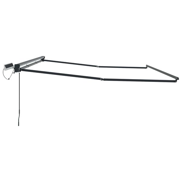 vidaXL Estrutura do Toldos Retr&aacute;teis El&eacute;tricos Branco 2,5 x 2 m A&ccedil;o