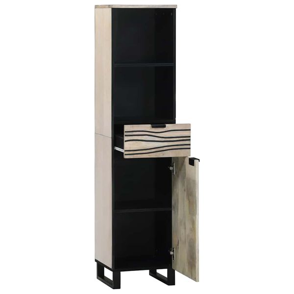 vidaXL Arm&aacute;rio para Pia de Banheiro com porta Branco 38 x 33 x 160 cm