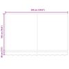 vidaXL Toldo Retr&aacute;til Branco 350 x 200 cm tecido
