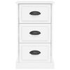 vidaXL Mesa de cabeceira 39x39x67 cm derivados de madeira branco