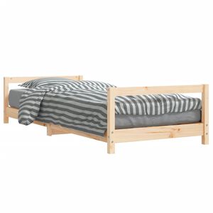 vidaXL Estrutura de cama infantil 80x200 cm madeira de pinho maci&ccedil;a
