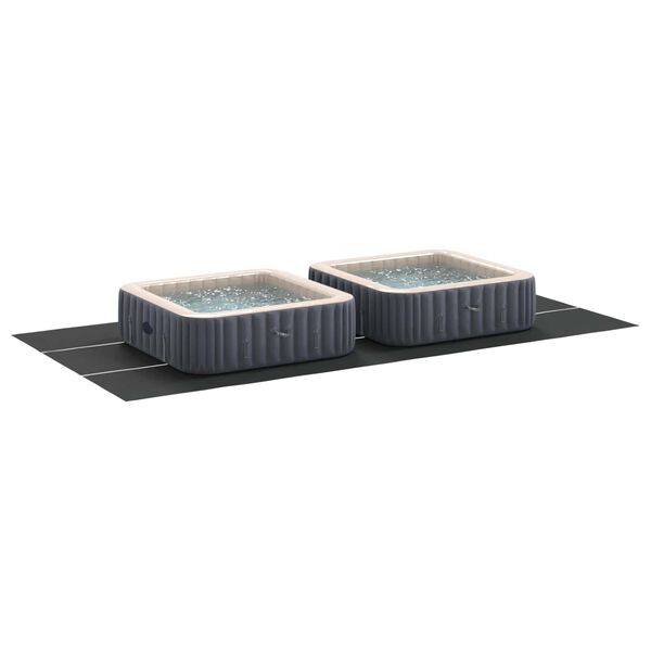 vidaXL Lona para Fundo de Piscina Ajust&aacute;vel Preto 750 x 372 x 0,1 cm