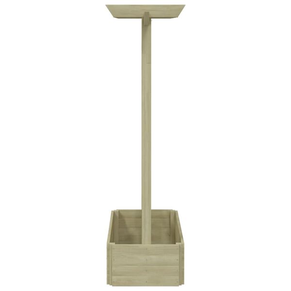 vidaXL P&eacute;rgola com vaso de jardim 162x56x204 cm madeira