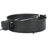 vidaXL Conjunto espeto girat&oacute;rio para churrasqueira 57 cm preto