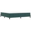 vidaXL Cama Box com colch&atilde;o Verde Escuro 200 x 210 cm tecido