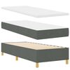 vidaXL Cama Box Springs com Colch&atilde;o Cinza Escuro 90x190 cm 80 x 200 cm