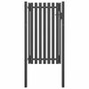 vidaXL Port&atilde;o de cerca para jardim 1x2,25 m a&ccedil;o antracite