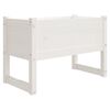 vidaXL Vaso/floreira 78x40x52 cm pinho maci&ccedil;o branco