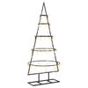 vidaXL &Aacute;rvore de Natal de metal com suporte KUOPIO 90 cm Branco quente