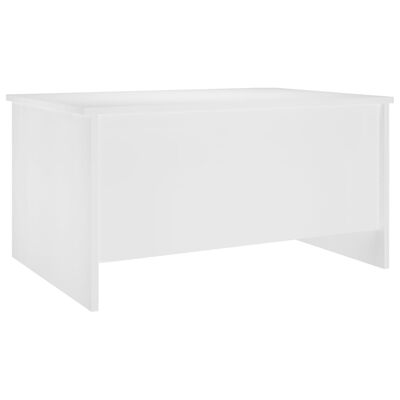 vidaXL Mesa de centro 80x55,5x41,5 cm madeira processada branco