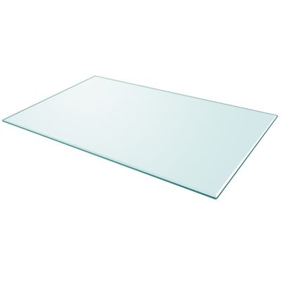 vidaXL Tampo de mesa em vidro temperado, retangular, 1000x620 mm