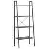 vidaXL Estante com 4 prateleiras 56x35x140 cm preto
