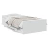 vidaXL Estrutura de cama c/ gavetas 90x200 cm derivados madeira branco