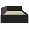 vidaXL Estrutura de Cama de Canto Preto 100 cm x 200 cm Veludo