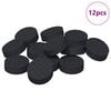 vidaXL Pads para P&eacute;s de M&oacute;veis 12 pcs Preto &Oslash; 14 x 4 mm EVA