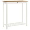 vidaXL Mesa de bar 100x40x110 cm madeira de carvalho maci&ccedil;a