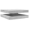 vidaXL Mesa de centro rotativa a 360 graus 90x90x34,5 cm sonoma cinza