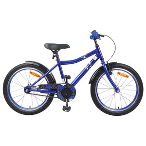 vidaXL Bicicleta Infantil 18 Polegadas para 5-7 anos Azul Escuro