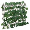 vidaXL&nbsp;Treli&ccedil;a de videira artificial extens&iacute;vel 180x60 cm verde