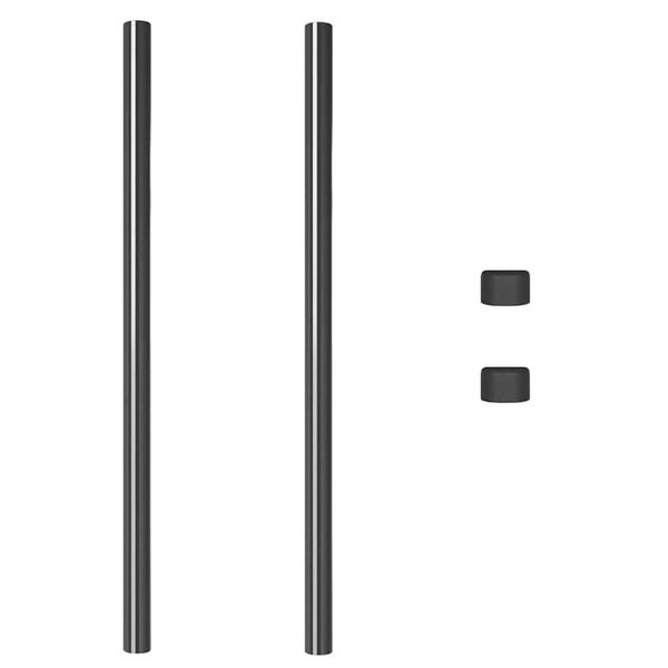 vidaXL Postes de Cerca 2 pcs Cinzeto 110 cm Aço com Revestimento em Pó