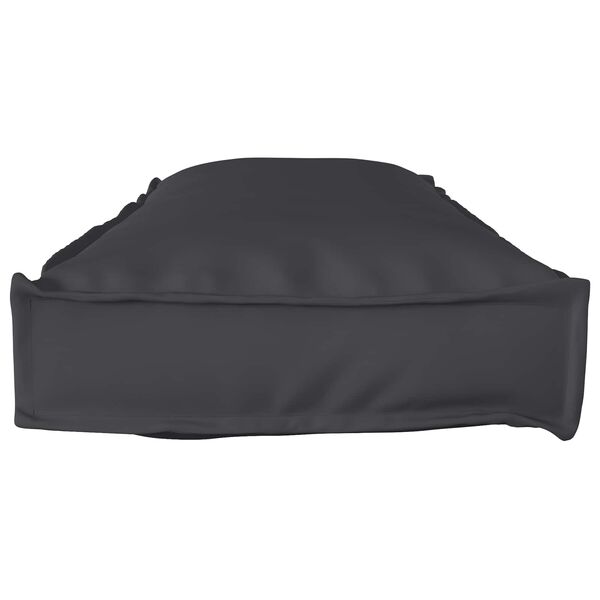 vidaXL Conjunto de Almofadas para Palete 2 pcs Preto 120 x 40 x 8 cm