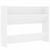 vidaXL Sapateiras de parede 2 pcs 80x18x60 cm contraplacado branco