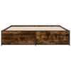 vidaXL Estrutura de cama 180x200 cm derivados madeira/metal