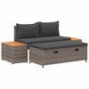 vidaXL Conjunto de Sof&aacute;s para Exterior 4 -Seater 4 unid. Retangular