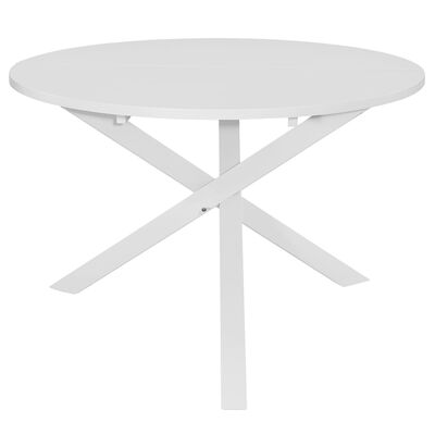 vidaXL Mesa de jantar 120x75 cm MDF branco