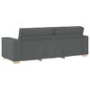 vidaXL Sof&aacute; 3 pcs Cinza Escuro 220 x 80 x 84 cm