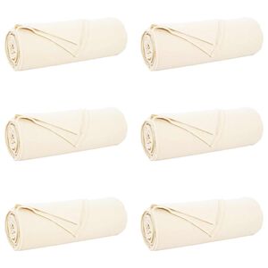 vidaXL Cobertores de Sof&aacute; 6 unid. Creme 350 x 270 cm 8.09 kg L&atilde;