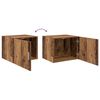 vidaXL Buffet 3 pcs Madeira antiga