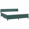 vidaXL Cama com molas/colch&otilde;es 180x210 cm veludo verde-escuro