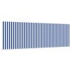 vidaXL Toldo Retr&aacute;til Azul e Branco 400 &times; 300 cm Poli&eacute;ster e Alum&iacute;nio