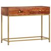 vidaXL Mesa consola 100x35x76 cm madeira de ac&aacute;cia maci&ccedil;a