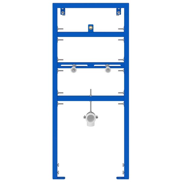 vidaXL Suporte de Parede para Banheiro Azul 50 x 17,5 x 136 cm Aço