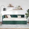 vidaXL Estrutura de Cama de Canto com Colch&atilde;o 2 pcs Verde Veludo