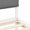 vidaXL Estrutura de Cama com Cabeceira Estofada Cinzento-claro