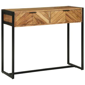 vidaXL Aparador Castanho 90 x 35 x 75 cm Madeira S&oacute;lida de Ac&aacute;cia