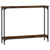 vidaXL Mesa consola 100x22,5x75cm derivados de madeira carvalho fumado