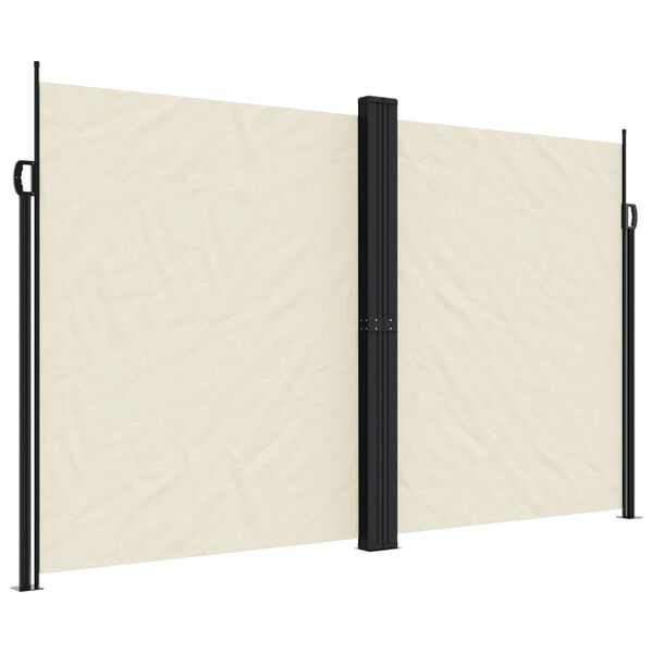 vidaXL Toldo lateral retr&aacute;til 200x1000 cm cor creme