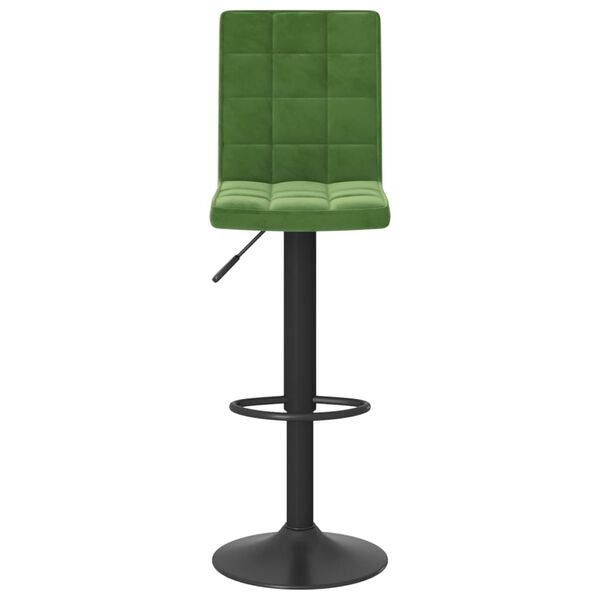 vidaXL Bancos de bar 2 pcs veludo verde-escuro